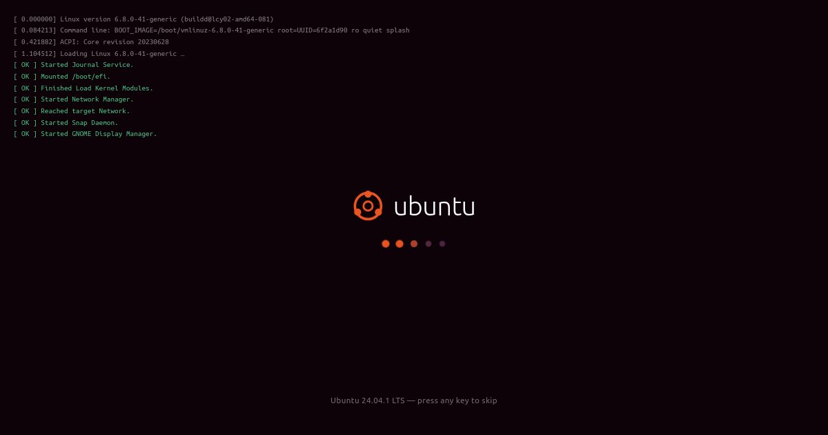Screenshot of the Ubuntu demo